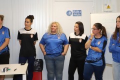 Claustro de Mujeres en un Curso de Entrenador de Fútbol UEFA- A