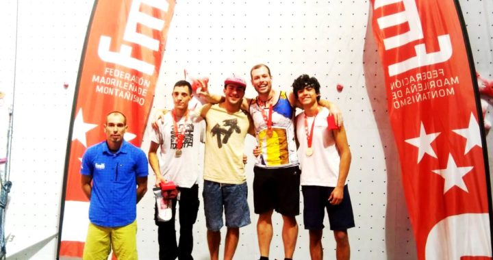 El mostoleño Alejandro Rivas, medalla de bronce en el campeonato de escalada de velocidad de la Comunidad de Madrid